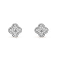 Van Cleef & Arpels CLOVER MINI DIAMOND STUD EARRINGS