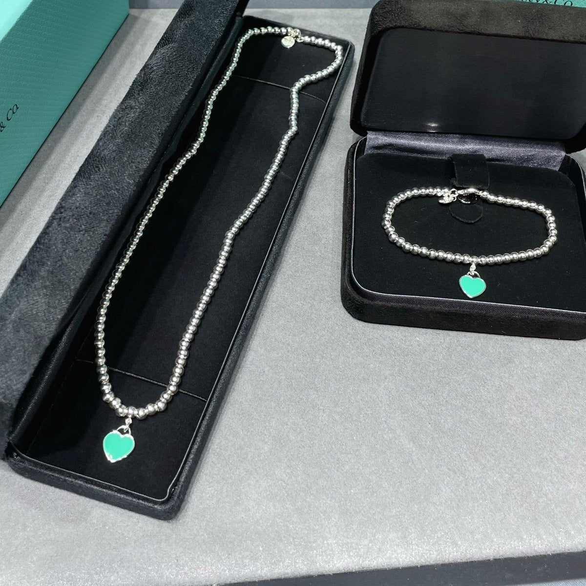 TIFFANY RETURN TO TIF SILVER BEAD NECKLACE