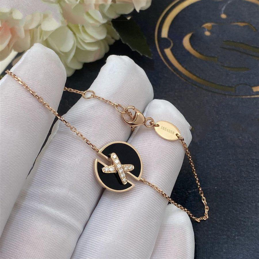 CHAUMET JEUX DE BRACELET ONYX PINK GOLD DIAMOND